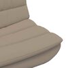 vidaXL Chaise pivotante Cappuccino 63 x 75 x 76 cm PU