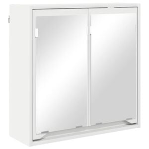 vidaXL Armoire Miroir de Salle de Bain Blanc 60 x 20 x 60 cm