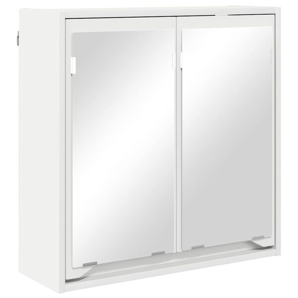 vidaXL Armoire Miroir de Salle de Bain Blanc 60 x 20 x 60 cm