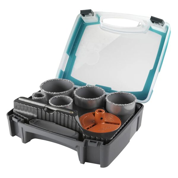 wolfcraft Jeu de scie cloche 7 pcs 33/53/68/73/83 mm 3464000