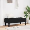 vidaXL banc avec coussin Noir 113 x 57 x 39 cm Velours