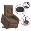 vidaXL Fauteuil de massage inclinable Marron Tissu