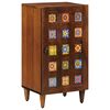 vidaXL Buffet avec porte Noyer 40 x 33 x 75 cm Bois de mangue massif