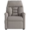 vidaXL Fauteuil inclinable Taupe Tissu