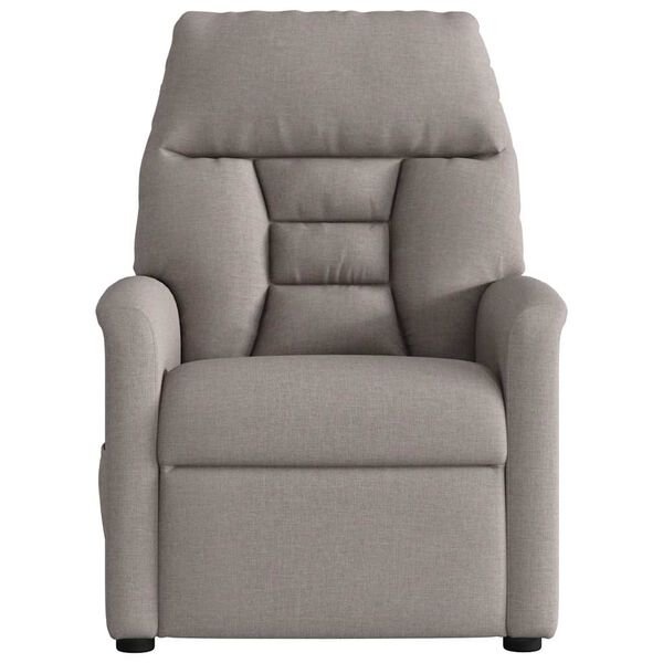 vidaXL Fauteuil inclinable Taupe Tissu