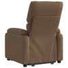vidaXL Fauteuil inclinable de massage &eacute;lectrique Marron Tissu