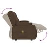 vidaXL Fauteuil de massage inclinable porte-gobelets 3 places marron