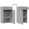 vidaXL Buffet sonoma gris 50x42,5x93 cm bois d'ing&eacute;nierie