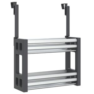 vidaXL Organisateur sous &eacute;vier 34x12x26 cm aluminium