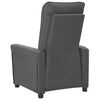 vidaXL Fauteuil inclinable Gris fonc&eacute; Tissu