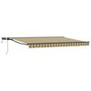 vidaXL Cadre de store manuel avec LEDs Vert, Jaune, Anthracite 5 x 3 m