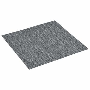 vidaXL Planches de sol Blanc et Gris 5,11 m&sup2; 55 pi&egrave;ces PVC
