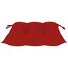 vidaXL Chaises de jardin lot de 8 avec coussins rouge Bois teck solide