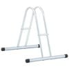 vidaXL Support de v&eacute;lo au sol autoportant pour 1 v&eacute;lo acier galvanis&eacute;
