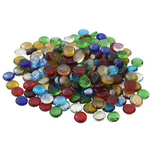 vidaXL P&eacute;pite en verre 17-19 mm Multicolore Verre