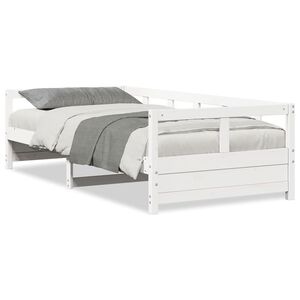 vidaXL Lit de jour sans matelas blanc 80x200 cm bois de pin massif