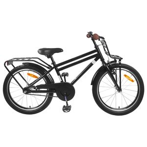 vidaXL V&eacute;lo pour Enfants 18 Pouces pour les 5-7 ans Noir