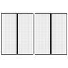 vidaXL Rideaux de porte anti-insectes 2 pcs et aimants noir 230x160 cm