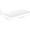 vidaXL Étagère murale flottante 4 pcs Blanc brillant 50x23x3,8 cm MDF