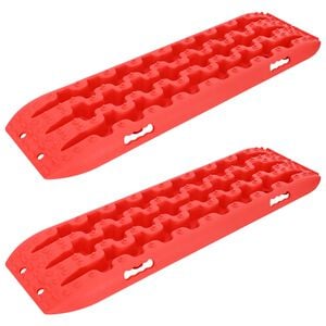 vidaXL Planche de traction 2 pc Rouge 106 x 30,5 x 7 cm Nylon renforc&eacute;
