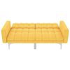 vidaXL Canapé-lit Jaune Tissu