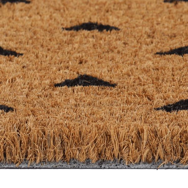 vidaXL Tapis de porte naturel 40x60 cm fibre de coco touffeté