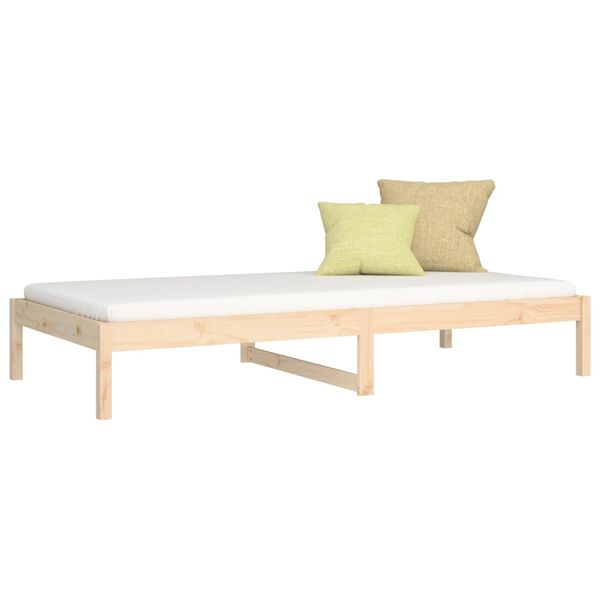 vidaXL Lit de jour sans matelas 80x200 cm bois de pin massif
