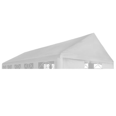 vidaXL Toit de tente de réception 5 x 10 m Blanc