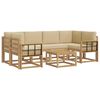 vidaXL Ensemble de canap&eacute;s d'ext&eacute;rieur 7 pcs Blanc et Beige
