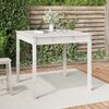 vidaXL Table de jardin blanc 82,5x82,5x76 cm bois massif de pin
