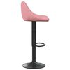 vidaXL Tabourets de bar lot de 2 rose velours