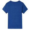 T-shirt pour enfants mélange de bleu foncé 140