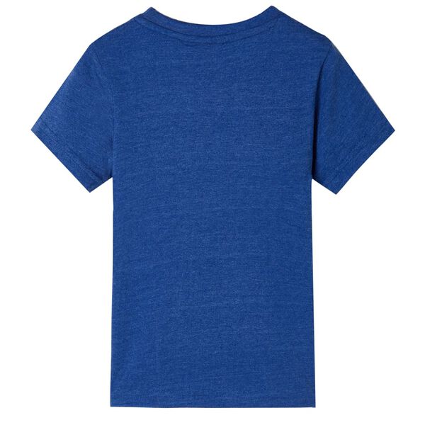 T-shirt pour enfants mélange de bleu foncé 140