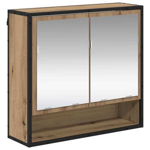 vidaXL &Eacute;tag&egrave;re Murale avec &eacute;tag&egrave;re Ch&ecirc;ne artisanal 65 x 20 x 60 cm