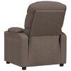 vidaXL Fauteuil inclinable &eacute;lectrique Taupe Tissu
