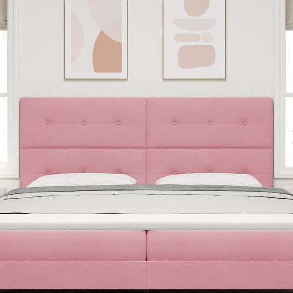 vidaXL T&ecirc;te de lit Rose 200 cm Velours