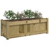 vidaXL Jardinières 2 pcs bois de pin imprégné