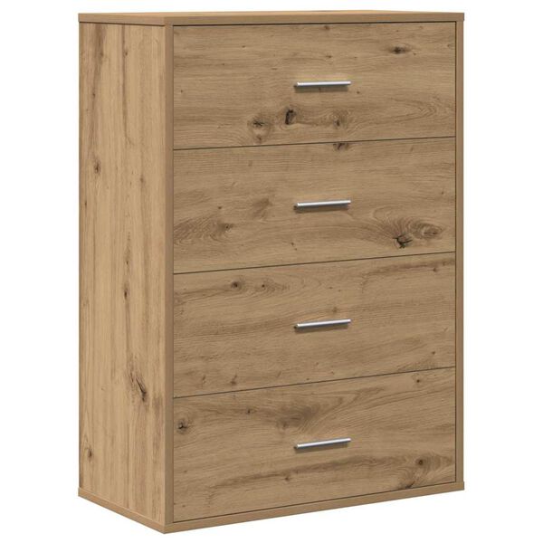 vidaXL Buffet Ch&ecirc;ne artisanal 60 x 31 x 84 cm Bois d'ing&eacute;nierie