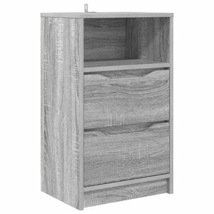 vidaXL Table de chevet Gris Sonoma 40 x 30 x 467 cm Bois d'ing&eacute;nierie