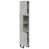 vidaXL Armoire de salle de bain gris béton 30x30x190 cm