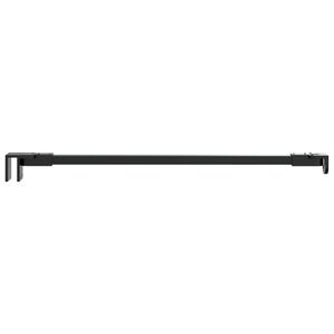 vidaXL Barre de support de douche 47,5 cm pour verre de 68/ mm Noir