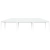vidaXL Tente de réception 4 x 9 m Blanc