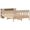 vidaXL Lit biblioth&egrave;que sans matelas 135x190 cm bois de pin massif