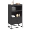 vidaXL Buffet haut noir 68,5x38,5x123,5 cm acier