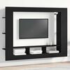 vidaXL Meuble TV Chêne noir 152 x 22 x 113 cm Bois d'ingénierie