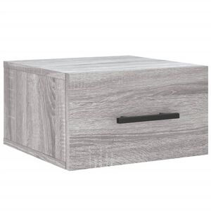 vidaXL Table de chevet murale sonoma gris 35x35x20 cm