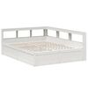 vidaXL Lit biblioth&egrave;que sans matelas blanc 160x200 cm bois pin massif