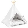 vidaXL Teepee pour animaux de compagnie avec coussin 60 x 60 x 70 cm