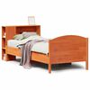 vidaXL Lit bibliothèque sans matelas cire marron 75x190 cm pin massif