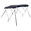 vidaXL Toit bimini à 3 arceaux parois latérales 183x(137-152)x137 cm